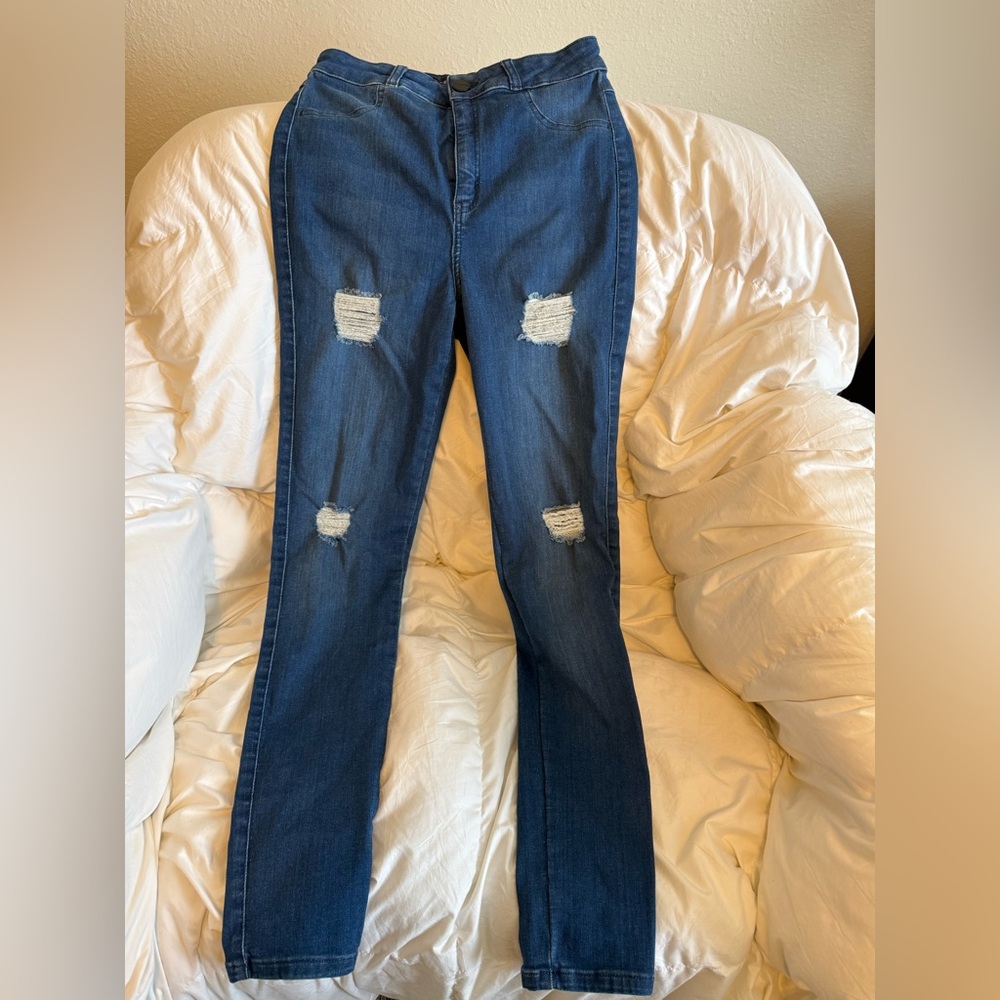 Fit Jeans distressed style jeans